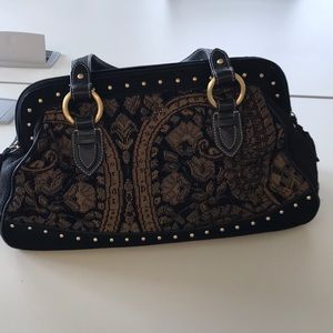 SAKS tapestry purse